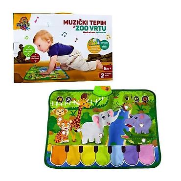 neklizajuca podloga: Muzički tepih u Zoo Vrtu – šarena podloga za igru Opis: - — 1