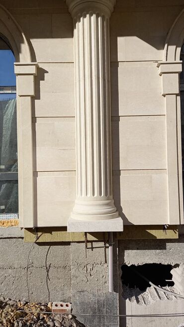 Фасадные плиты Сары-Таш (Травертин): Сары Таш • Гранит • Мрамор Баардык түрүн орнотобуз – каалаган дизайнда — 22