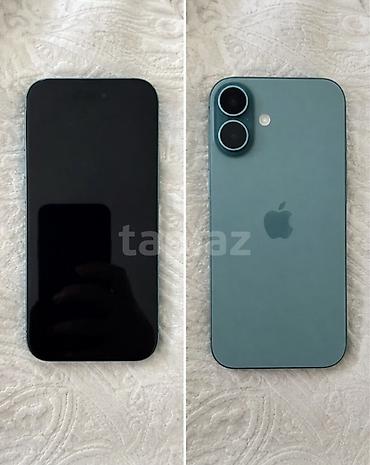 iphone 7 case: IPhone 16, 128 GB, Yaşıl, Barmaq izi, Face ID, Zəmanət — 2