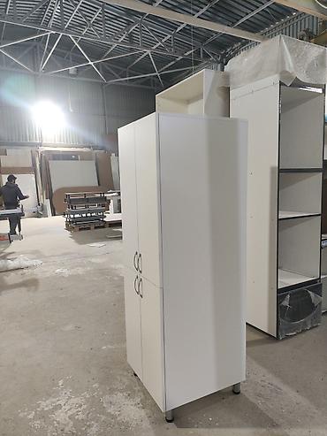 penal şkaf: Ağ rəngli dik şkaf - Material: laminat/MDF lövhə - Rəng: mat ağ - — 4