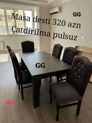 Divan və masa dəstləri: Yeni ve Sifarislə Masa dəsti 320_azn Olcu 170×90 Material laminat Reng