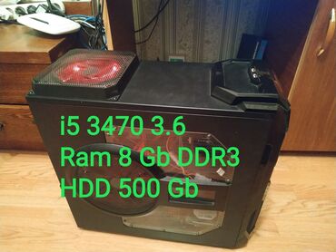 hard disk qiyməti: Tək Sistem Bloku 🔹i5 3470 3.2 up to 3.6 Ghz 🔹Plata Biostar H61 🔹Ram