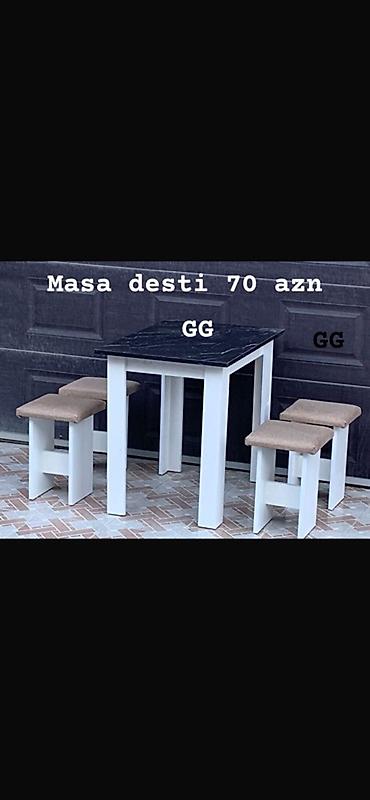 Столы и стулья: Mebel kateqoriyası – masa və oturacaq dəstləri 1) 4 nəfərlik yemək — 9