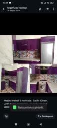 mətbəx sobasi: Metbex mebeli 6 m olcude. Satilir 900azn. Uzeri tokme mermerdir