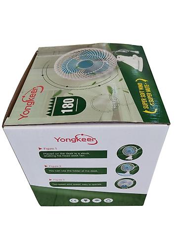 mini usb ventilator: "Yongkeer 180" Masaüstü Sərinkeş 18sm 2 Sürətli . ❄️ Sərinlik artıq — 8