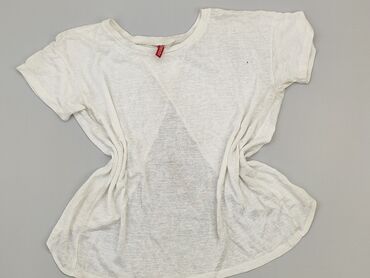 czerwona bluzki damskie krótki rękaw: Blouse, H&M, XS (EU 34), condition - Good