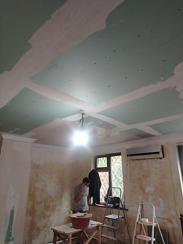 apşifka tavan: Alçıpan tavan və işıqlandırma sistemlərinin quraşdırılması xidməti - — 6