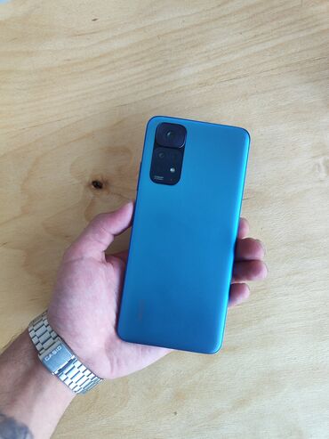 телефон fly iq454: Xiaomi Redmi Note 11S, 128 ГБ, цвет - Синий, 
 Кнопочный, Отпечаток пальца