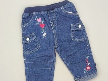 sztruksowe jeansy: Denim pants, 3-6 months, condition - Good