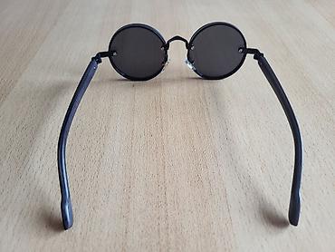 heart diffraction glasses: Okrugle sunčane naočare – retro/steampunk stil - Tamno siva/crna — 8