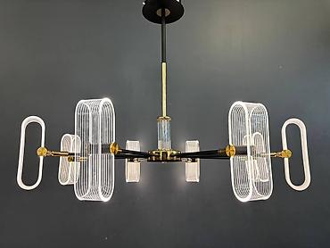 Led Çılçıraq, 4 və daha çox lampa, Metal