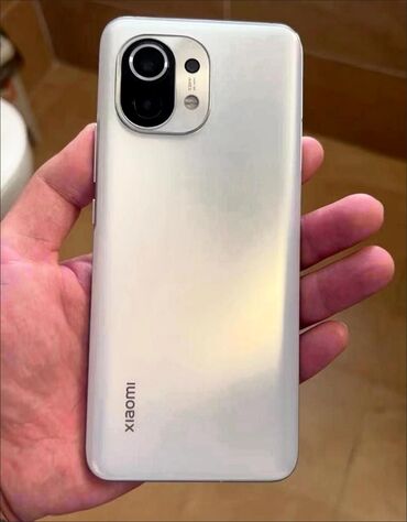 телефон redmi9: Xiaomi, Mi 11, Б/у, 256 ГБ, цвет - Белый, 2 SIM