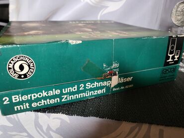 Čaše: Case nove za pivo i zestoko pice Zinnmunsen Nemacka 70,80te. Set za — 10