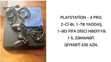 ikinci əl soyuducu satışı: Playstation 4 pro satilir 430azn 7205 Hezi Aslanov Gunel 1