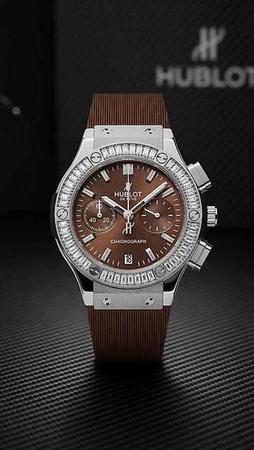 aldo saat: Hublot Chronograph – premium qol saatı - Korpus: polad və qızılı — 4