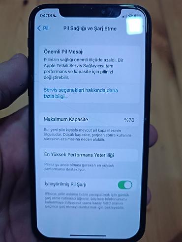 Apple iPhone: IPhone X, 64 GB, Space Gray, Simsiz şarj — 7