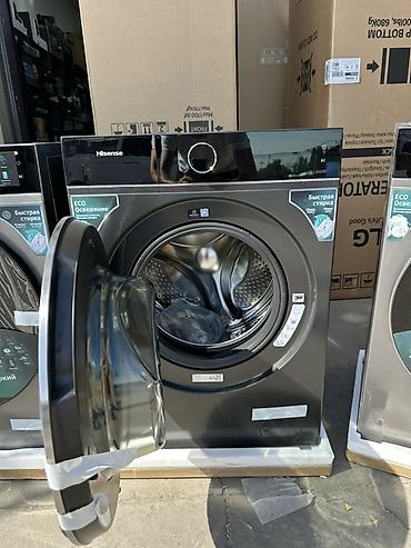 Стиральные машины: Стиральная машина Hisense iFit 8кг фронтальная загрузка, черный — 6