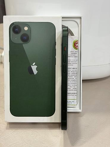 Apple iPhone: IPhone 13, 128 GB, Yaşıl, Face ID, Sənədlərlə — 1