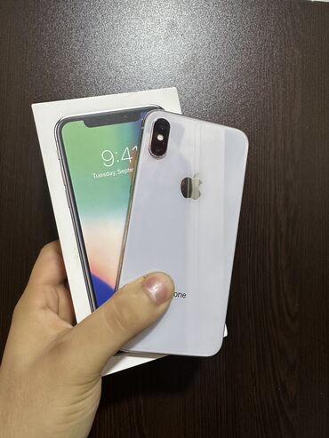 xr ikinci el: IPhone X, 64 GB, Ağ, Face ID, Sənədlərlə