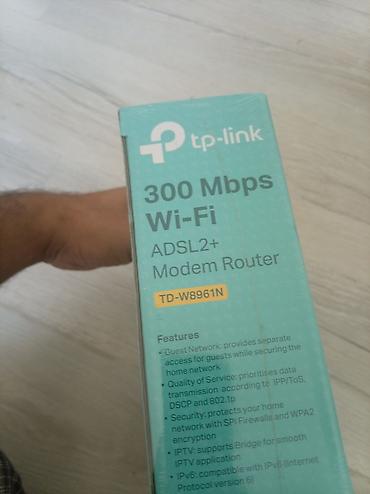 Modemlər və şəbəkə avadanlıqları: TP-Link TD-W8961N ADSL2+ Modem Router – 300 Mbps Wi‑Fi Xüsusiyyətlər — 3