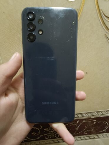 pes mobil: Samsung Galaxy A13, 32 GB, rəng - Qara, Barmaq izi, İki sim kartlı, Face ID