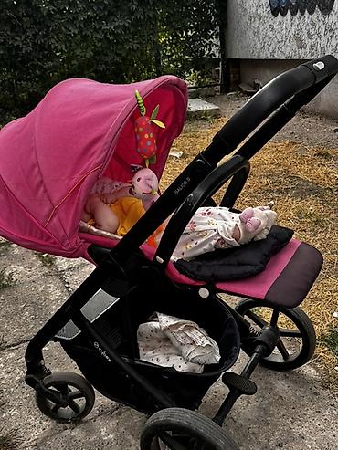 foo foo: Коляска, Cybex, цвет - Розовый, Б/у — 4