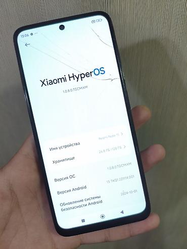 xiaomi redmi note 14 pro 5g: Redmi, Redmi Note 11, Б/у, 128 ГБ, цвет - Черный, 2 SIM — 4