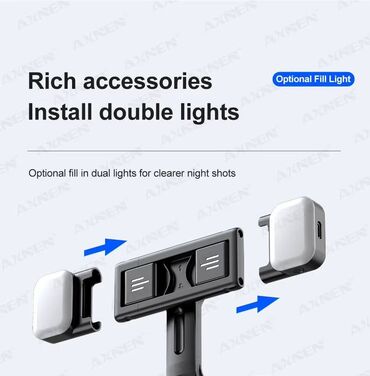 Telefon üçün stabilizatorlar: Gimbal P02 – Ağıllı Video Çəkiliş üçün Mükəmməl Vasitə! 🎥✨ Gimbal P02 — 9