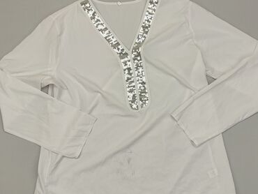białe bluzki bawełniane z długim rękawem: Bluzka Damska, 3XL, stan - Dobry