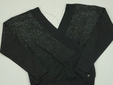 czarne bluzki z długim rękawem eleganckie: Blouse, XS (EU 34), condition - Very good