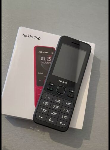 almaq üçün nokia 515: Nokia 150, 4 GB, rəng - Qara, Zəmanət, Düyməli, İki sim kartlı