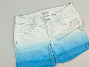 Szorty damskie marki Esprit Denim w stylu ombre, łączące biel z