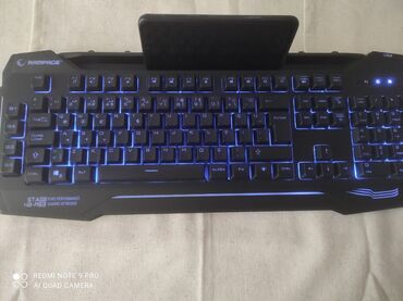 Klaviaturalar: Rampage oyun klaviatura 4 knopka proqramla ve 9 eded isiq funksiyali — 7