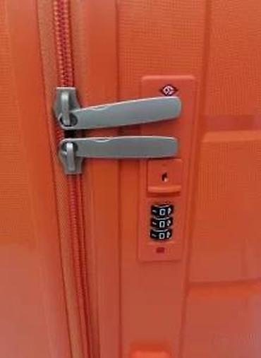 Putni koferi i torbe: Tvrdi kofer na točkiće – narandžaste boje - Materijal: čvrsta ABS/PC — 15