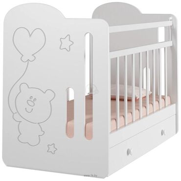 кроватка для двойни: Детская кроватка с маятником и ящиком Классическая прямоугольная