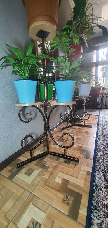 Декоративные цветы: Гүл койгучтар сатылат.биринчи ярус 52см,экинчи ярус 1м05см. баасы — 9