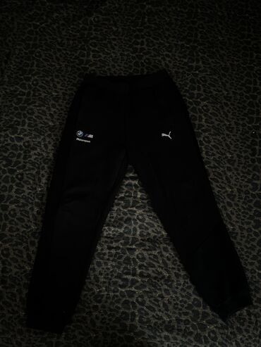 серые штаны мужские: Брюки L (EU 40), цвет - Черный