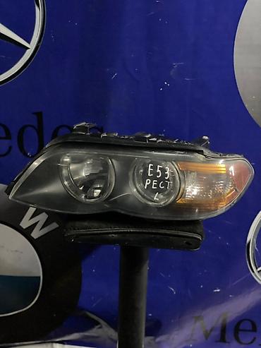 фары е53: Передняя левая фара BMW 2005 г., Б/у, Оригинал, Япония — 1