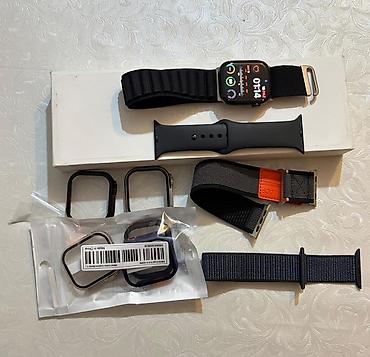 apple watc: Apple Watch 10/42mm– çoxsaylı aksesuarlarla Xüsusiyyətlər: - Ekranda — 2