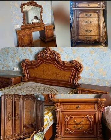 продать мебель бу: 2 односпальные кровати, Комод, Б/у