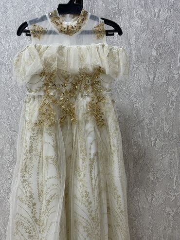 Платья: Детское платье, цвет - Голубой, Б/у — 7