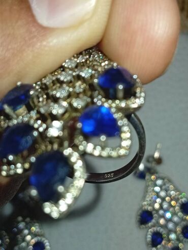 Zərgərlik dəstləri: Dəstə daxildir: Sırğa, Üzük, Versace, Gümüş, 925 Əyar, 50 g — 2