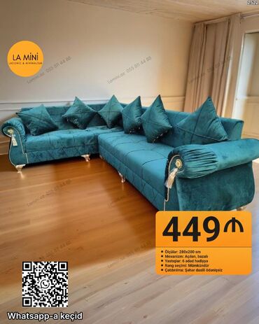 Komodlar: Künc divan, Açılan, Bazalı, Vеlur parça, Şəhərdaxili pulsuz çatdırılma