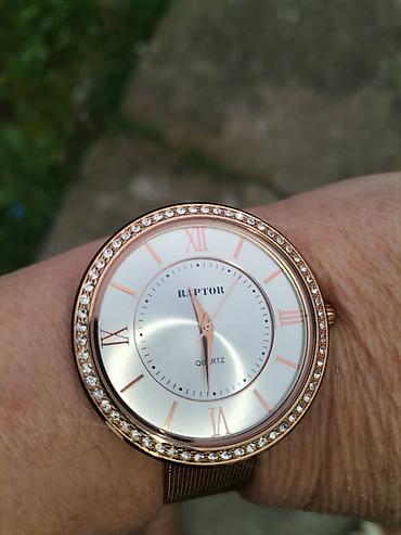 Ručni satovi: Predivan ženski sat s cirkonima, rose gold, kao nov — 11