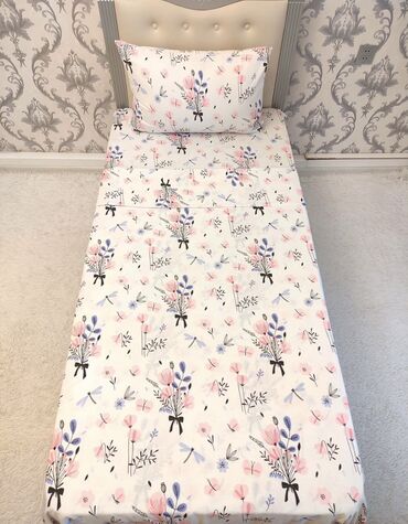 Комплекты постельного белья: Постельное бельё, 100% хлопок, постельное бельё, наволочки, подушки — 45