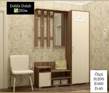 ремонт шкафов купе: Yeni, Düz dolab, Dəhliz dolabı