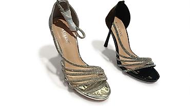 deichmann obuca: Elegantne ženske sandale na štiklu - Model: otvoreni prsti sa tankim — 1
