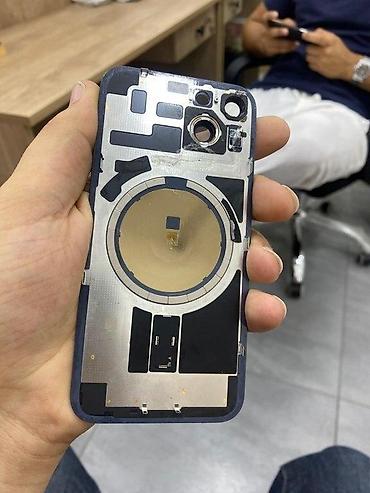 Telefon ehtiyat hissələri: "Apple iPhone 14" arxa şüşəsi Üstdən çıxma orginal Quraşdırma var — 1
