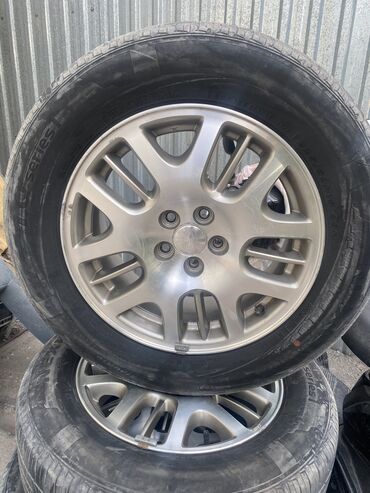 шины на одисей: Дөңгөлөктөр монтажда 225 / 60 / R 16, Жай, Колдонулган, Комплект, Жеңил унаалар, Куйма, тешиктери - 5