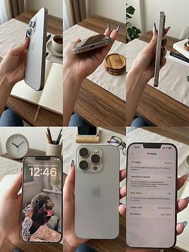 IPhone 15 Pro, 128 GB, Natural Titanium, Face ID lalafo.az -da IPhone 15 Pro, 128 GB, Natural Titanium, Face ID